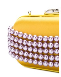 gelbe verzierte Clutch von Corto Moltedo