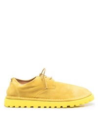 gelbe Wildleder Derby Schuhe von Marsèll