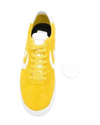 gelbe Wildleder niedrige Sneakers von Converse