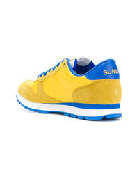 gelbe Wildleder niedrige Sneakers von Sun 68