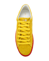 gelbe Wildleder niedrige Sneakers von Hide&Jack