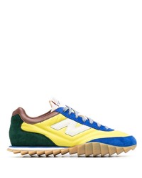 gelbe Wildleder niedrige Sneakers von Junya Watanabe MAN