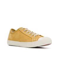 gelbe Wildleder niedrige Sneakers von YMC