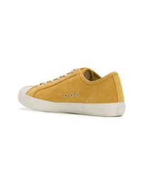 gelbe Wildleder niedrige Sneakers von YMC