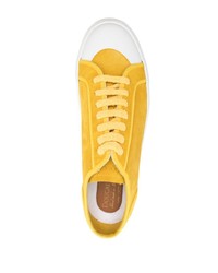 gelbe Wildleder niedrige Sneakers von Doucal's