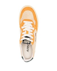 gelbe Wildleder niedrige Sneakers von AUTRY