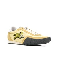 gelbe Wildleder niedrige Sneakers von Kenzo