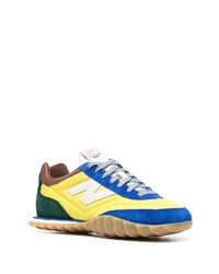 gelbe Wildleder niedrige Sneakers von Junya Watanabe MAN