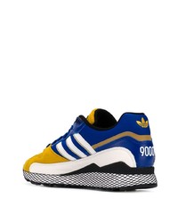 gelbe Wildleder niedrige Sneakers von adidas