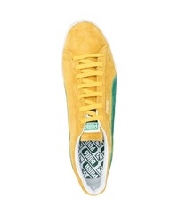 gelbe Wildleder niedrige Sneakers von Puma