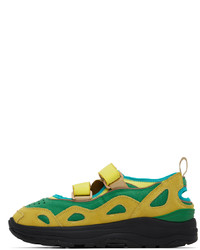 gelbe Wildleder niedrige Sneakers von Suicoke