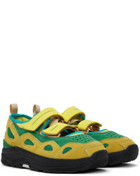 gelbe Wildleder niedrige Sneakers von Suicoke