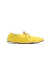gelbe Wildleder Oxford Schuhe