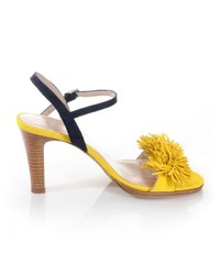 gelbe Wildleder Sandaletten von Alba Moda