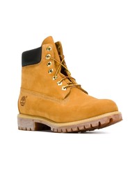 gelbe Wildlederarbeitsstiefel von Timberland