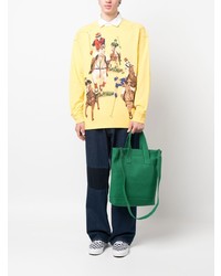 gelber bedruckter Polo Pullover von Polo Ralph Lauren