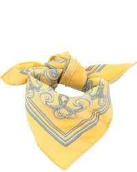 gelber bedruckter Schal von Hermes