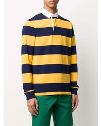 gelber horizontal gestreifter Polo Pullover von Polo Ralph Lauren