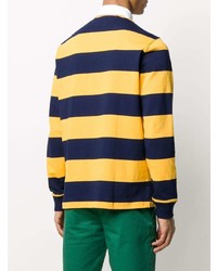 gelber horizontal gestreifter Polo Pullover von Polo Ralph Lauren