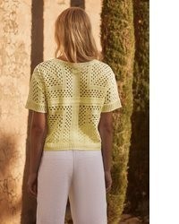 gelber Kurzarmpullover von NEXT