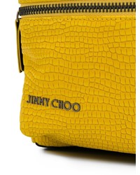 gelber Leder Rucksack von Jimmy Choo