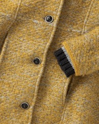 gelber Mantel aus Bouclé von Stapf