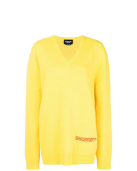 gelber Oversize Pullover von Calvin Klein 205W39nyc