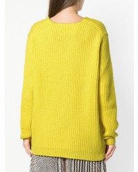 gelber Oversize Pullover von Odeeh