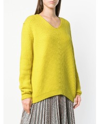 gelber Oversize Pullover von Odeeh