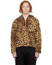 gelber Pullover mit einem Kapuze mit Leopardenmuster von AïE