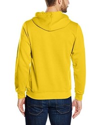 gelber Pullover mit einem Kapuze von Clique