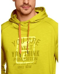 gelber Pullover mit einem Kapuze von CMP