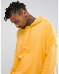 gelber Pullover mit einem Kapuze von Asos