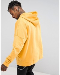 gelber Pullover mit einem Kapuze von Asos