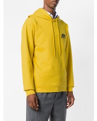 gelber Pullover mit einem Kapuze von A.P.C.