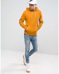 gelber Pullover mit einem Kapuze von Asos