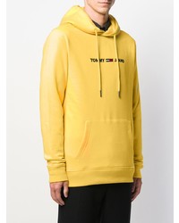 gelber Pullover mit einem Kapuze von Tommy Jeans