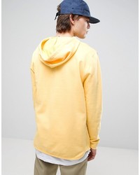 gelber Pullover mit einem Kapuze von Asos