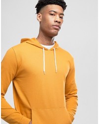 gelber Pullover mit einem Kapuze von Asos