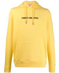 gelber Pullover mit einem Kapuze von Tommy Jeans