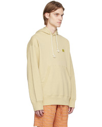 gelber Pullover mit einem Kapuze von Acne Studios