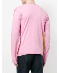 gelber Pullover mit einem Rundhalsausschnitt von Comme Des Garcons SHIRT