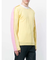 gelber Pullover mit einem Rundhalsausschnitt von Comme Des Garcons SHIRT