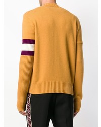 gelber Pullover mit einem Rundhalsausschnitt von Calvin Klein 205W39nyc