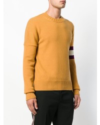 gelber Pullover mit einem Rundhalsausschnitt von Calvin Klein 205W39nyc