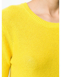 gelber Pullover mit einem Rundhalsausschnitt von Unconditional