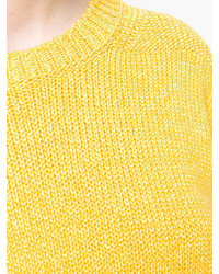 gelber Pullover mit einem Rundhalsausschnitt von Closed