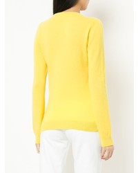 gelber Pullover mit einem Rundhalsausschnitt von N°21