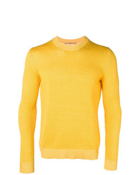 gelber Pullover mit einem Rundhalsausschnitt von Nuur