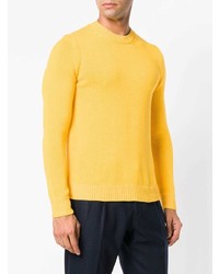 gelber Pullover mit einem Rundhalsausschnitt von Nuur